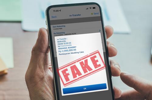 Struk Transfer Palsu